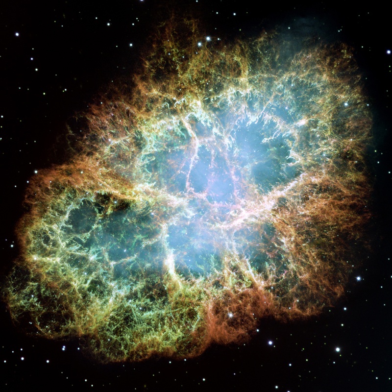 Крабовидная туманность как остаток сверхновой SN 1054